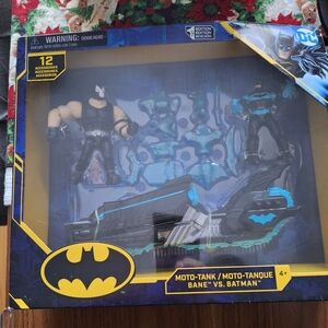 DC Batman and Bane Moto-Tank Set with Blue Accents